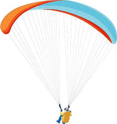 EPS 웰빙 스포츠용품 일러스트 레저 사람없음 레포츠 낙하산 패러글라이딩 국내일러스트 스포츠 오브젝트 파일형식 벡터