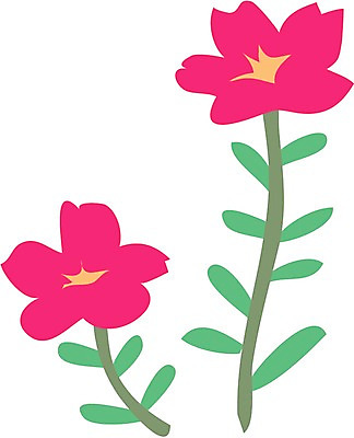 EPS 클립아트 식물 꽃 일러스트 여름꽃 자연 사람없음 들꽃 채송화 국내일러스트 생태계 파일형식 벡터 여름_계절