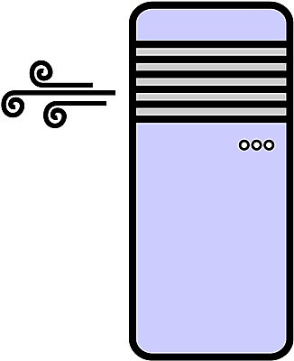 EPS 일러스트 바람 사람없음 여름 전자제품 가전제품 에어컨 오브젝트 전자 냉방 국내일러스트 자연요소 계절 날씨 파일형식 벡터