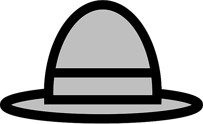 EPS 모자 잡화 옷 일러스트 사람없음 중절모 클로슈 국내일러스트 모자_잡화 파일형식 벡터