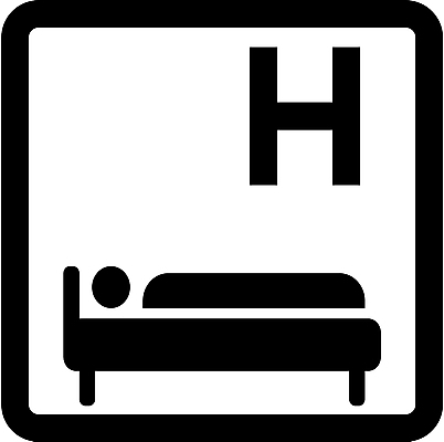 EPS 일러스트 사람없음 픽토그램 침대 심볼 여관 숙식 국내일러스트 가구 숙소 파일형식 벡터