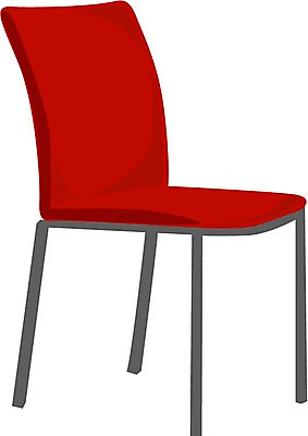 EPS 클립아트 가구 의자 일러스트 사람없음 빨간색 사무용품 오브젝트 사무실의자 국내일러스트 컬러 생활용품 문구용품 파일형식 벡터