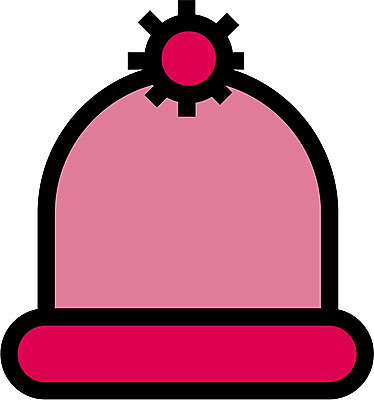 EPS 모자 잡화 옷 일러스트 털모자 사람없음 여행용품 방한용 국내일러스트 모자_잡화 여행 오브젝트 파일형식 벡터