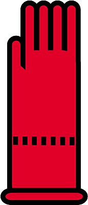 EPS 잡화 생활용품 장갑 일러스트 사람없음 오브젝트 고무장갑 고무 빨간장갑 국내일러스트 파일형식 벡터