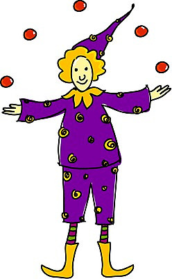 EPS 클립아트 직업 일러스트 한명 사람 성인 광대 피에로 서커스 공던지기 저글링 성인만 가상인물 국내일러스트 1 상상 파일형식 벡터