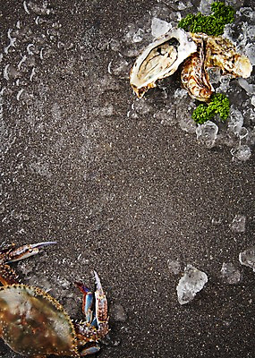 포토 JPG 스튜디오촬영 식재료 어패류 실내 파슬리 사람없음 얼음 게 굴 해산물 파슬리장식 국내포토 자연요소 동물 채소 갑각류 내부 장식 파일형식