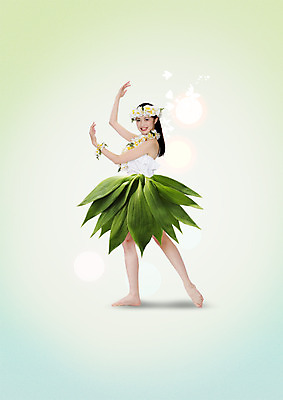 전신 PSD 편집이미지 여자 포즈 나뭇잎 한명 서기 성인 옆모습 치마 화환 춤 일본인 성인여자한명만 이미지편집 외국인 1 꽃 뷰포인트 잎 모션 하의 문화예술 사람 동양인 여자한명만 성인여자만 파일형식