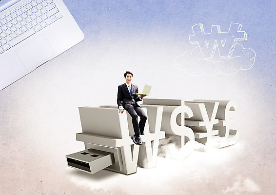 전신 PSD 구름 편집이미지 남자 한명 앉기 정장 20대 성인 노트북 달러 한국인 비즈니스맨 원화 엔 usb메모리 금융비즈니스 파운드 성인남자한명만 이미지편집 자연요소 1 옷 돈 비즈니스 모션 사람 동양인 청년 금융 전자제품 직장인 USB 남자한명만 성인남자만 파일형식