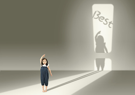 전신 PSD 편집이미지 여자 어린이 그림자 한명 서기 앞모습 한국인 최고 느낌표 이미지편집 1 기호 뷰포인트 모션 사람 동양인 파일형식