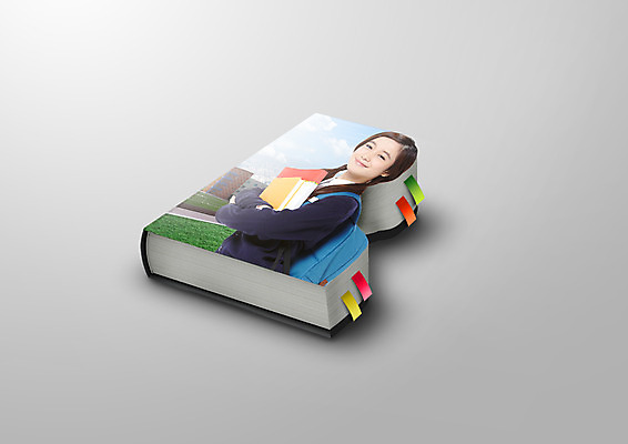 PSD 외국인 편집이미지 여자 교복 안기 고등학생 책가방 한명 동양인 상반신 책 한권 이미지편집 1 학생 옷 가방 모션 청소년 사람 인종 파일형식