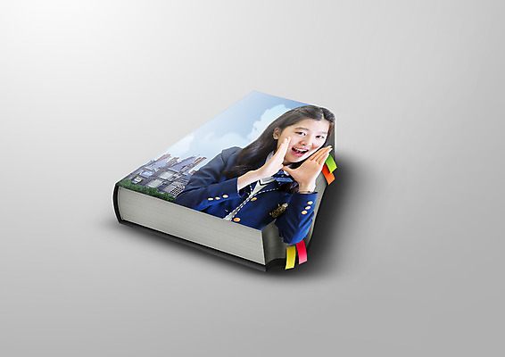 PSD 편집이미지 여자 교복 고등학생 한명 상반신 책 외침 한국인 도시 한권 이미지편집 1 학생 옷 청소년 사람 동양인 소리 파일형식