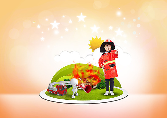 전신 PSD 편집이미지 직업 남자 주택 사람모양 한명 서기 확성기 유치원생 한국인 체험학습 체험 소방관 화재 소방차 직업체험 이미지편집 모양 1 어린이 컨셉 모션 자동차 사람 동양인 건물 구조원 소방 사건 파일형식