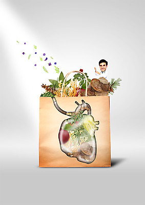 PSD 서양인 외국인 편집이미지 남자 채소 한명 20대 성인 쇼핑백 의사 한약재 심장 성인남자한명만 이미지편집 1 가방 사람 인종 청년 의료진 약재 장기_의학 남자한명만 성인남자만 파일형식