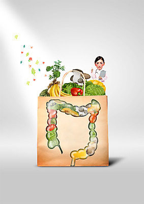 PSD 서양인 외국인 편집이미지 여자 채소 과일 의학 한명 20대 성인 쇼핑백 버섯 의사 대장 성인여자한명만 이미지편집 1 가방 사람 인종 청년 의료진 장기_의학 여자한명만 성인여자만 파일형식