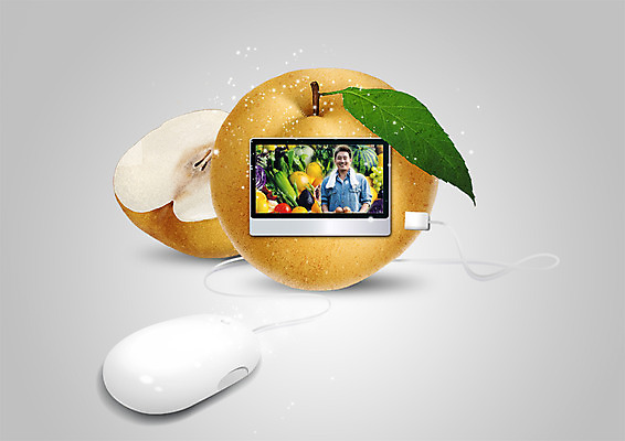 PSD 편집이미지 남자 채소 과일 한명 상반신 20대 성인 앞모습 컴퓨터 한국인 마우스 배 농부 USB케이블 성인남자한명만 이미지편집 직업 1 뷰포인트 사람 동양인 청년 전자제품 컴퓨터용품 USB 남자한명만 성인남자만 파일형식