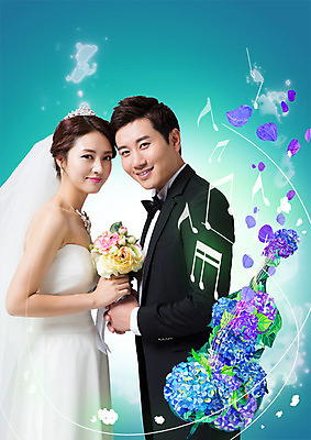 PSD 편집이미지 커플 여자 남자 꽃잎 꽃 신부 부케 웨딩드레스 신랑 음표 신혼부부 미소 들기 정장 턱시도 상반신 성인 두명 옆모습 30대 한국인 첼로 이마맞대기 이미지편집 식물 기호 부부 드레스 옷 음악 뷰포인트 꽃다발 결혼 관계 모션 표정 사람 동양인 장년 신혼 얼굴맞대기 파일형식 찰현악기