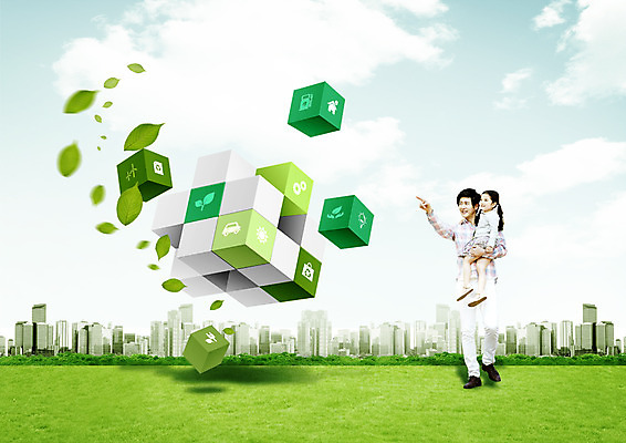 PSD 편집이미지 여자 남자 딸 어린이 가족 나뭇잎 잔디 성인 두명 자연보호 환경 그린캠페인 한국인 가리킴 도시 아빠 큐브 들어올리기 부녀 이미지편집 식물 캠페인 잎 관계 모션 자연 사람 동양인 손짓 보호 파일형식