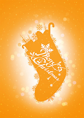 PSD 편집이미지 영어 실루엣 크리스마스 눈꽃 사람없음 주황색 보케 크리스마스양말 이미지편집 문자 기념일 컬러 크리스마스장식 양말 눈_날씨 촬영기법 파일형식