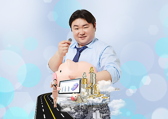 전신 PSD 편집이미지 여자 남자 도로 지폐 정장 상반신 20대 성인 두명 30대 컴퓨터 쌓기 동전 저축 한국인 돼지저금통 도시 비즈니스맨 비즈니스우먼 금융의날 이미지편집 옷 길 돈 비즈니스 교통시설 모션 사람 동양인 청년 장년 금융 전자제품 저금통 직장인 파일형식 법정기념일