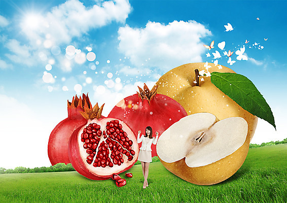 전신 PSD 구름 편집이미지 여자 과일 하늘 한명 서기 정장 잔디 초원 20대 성인 앞모습 햇빛 파이팅 한국인 배 석류 성인여자한명만 이미지편집 자연요소 식물 1 옷 뷰포인트 모션 사람 동양인 청년 태양 여자한명만 성인여자만 파일형식