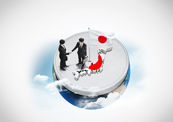 전신 PSD 편집이미지 남자 지구 지도 악수 서기 동양인 정장 성인 두명 일본 글로벌비즈니스 깃발 비즈니스맨 일장기 이미지편집 옷 아시아 비즈니스 모션 사람 인종 손짓 글로벌 직장인 국기 파일형식