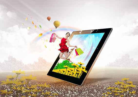 전신 PSD 편집이미지 원피스 여자 꽃잎 꽃밭 한명 들기 20대 성인 쇼핑 태블릿 쇼핑백 한국인 열기구 성인여자한명만 이미지편집 1 옷 꽃 가방 항공교통 모션 사람 동양인 청년 전자제품 스마트기기 여자한명만 성인여자만 파일형식