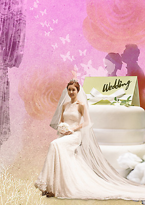 전신 PSD 편집이미지 여자 실루엣 신부 웨딩드레스 나비 키스 앉기 상반신 20대 성인 세명 한국인 커튼 이미지편집 카드프레임 드레스 곤충 결혼 모션 프레임 촬영기법 사람 동양인 청년 애정표현 파일형식