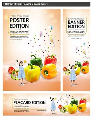전신 PSD 외국인 템플릿 배너 배너템플릿 여자 가로배너 ZIP 포스터 세로배너 어린이 채소 피망 파프리카 한명 서기 세트 현수막 열기구 꽃가루 1 항공교통 모션 사람 인종 가로 세로 가루 파일형식