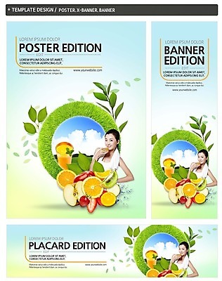 PSD 템플릿 배너 배너템플릿 여자 가로배너 ZIP 포스터 세로배너 오렌지 과일 딸기 키위 한명 잔디 상반신 20대 성인 세트 중국인 현수막 사과 과일주스 외국인 식물 1 사람 동양인 청년 가로 세로 주스 파일형식