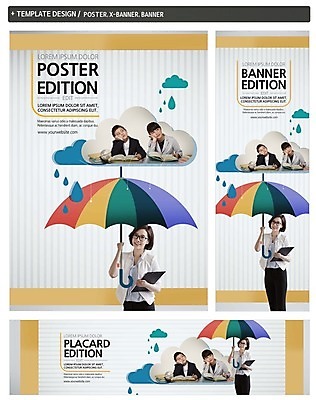 PSD 구름 템플릿 배너 배너템플릿 여자 남자 가로배너 ZIP 포스터 세로배너 초등학생 어린이 우산 초등교육 상반신 성인 앞모습 세명 30대 세트 한국인 현수막 비 일본인 고민 자연요소 외국인 학생 교육 감정 뷰포인트 날씨 사람 동양인 가로 세로 장년 파일형식