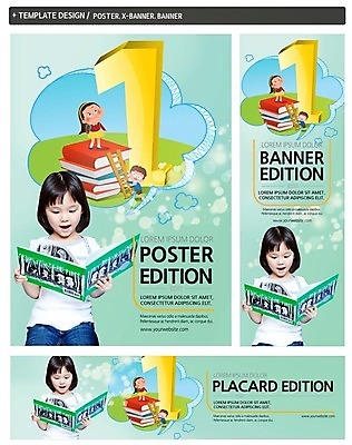 PSD 템플릿 1 배너 배너템플릿 여자 어린이교육 남자 가로배너 ZIP 포스터 세로배너 어린이 말풍선 동양인 세명 세트 독서 숫자 현수막 동화책 문자 교육 사람 인종 책 가로 세로 파일형식