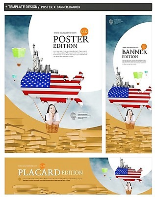 PSD 템플릿 배너 배너템플릿 여자 가로배너 ZIP 포스터 세로배너 고등학생 한명 상반신 앞모습 책 세트 쌓기 미국 턱괴기 한국인 현수막 열기구 성조기 청소년교육 자유의여신상 어학연수 1 학생 교육 뷰포인트 북아메리카 항공교통 모션 청소년 사람 동양인 가로 세로 세계문화유산 국기 유학 파일형식