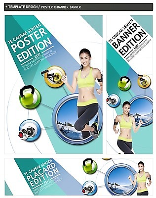 PSD 외국인 템플릿 배너 배너템플릿 여자 가로배너 ZIP 포스터 세로배너 한명 동양인 20대 성인 운동복 세트 조깅 운동 아령 현수막 줄넘기 케틀벨 1 옷 건강 사람 인종 청년 가로 세로 파일형식