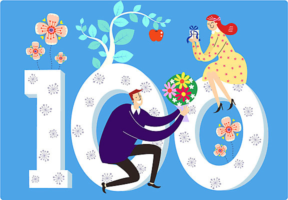 커플 여자 기념일 남자 꽃 행복 꽃다발 일러스트 성인 두명 선물상자 기쁨 사과 설레임 100일 국내일러스트 AI파일 식물 감정 과일 관계 선물 사람 이벤트 상자 파일형식 벡터