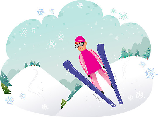 주간 나무 여자 겨울 일러스트 스키 겨울스포츠 스키장 고글 한명 성인 야외 눈 스키복 스키장비 국내일러스트 AI파일 자연요소 식물 1 옷 계절 스포츠용품 스포츠 날씨 사람 파일형식 벡터
