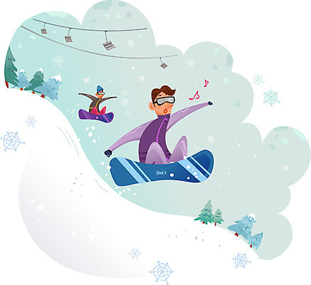 주간 나무 남자 겨울 음표 일러스트 겨울스포츠 스키장 고글 성인 야외 두명 눈 스노우보드 스노보드복 스키리프트 국내일러스트 AI파일 자연요소 식물 기호 계절 음악 스포츠 날씨 사람 보드_스포츠 리프트 파일형식 벡터