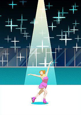 PSD 여자 스포츠 겨울 일러스트 겨울스포츠 조명 동계올림픽 한명 성인 얼음 피겨스케이팅 피겨선수 피겨스케이터 국내일러스트 자연요소 1 계절 올림픽 운동선수 사람 스케이팅 스케이터 파일형식