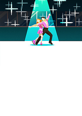 PSD 커플 여자 남자 스포츠 겨울 일러스트 겨울스포츠 조명 동계올림픽 성인 두명 얼음 눈 피겨스케이팅 피겨선수 피겨스케이터 국내일러스트 자연요소 계절 올림픽 관계 날씨 운동선수 사람 스케이팅 스케이터 파일형식