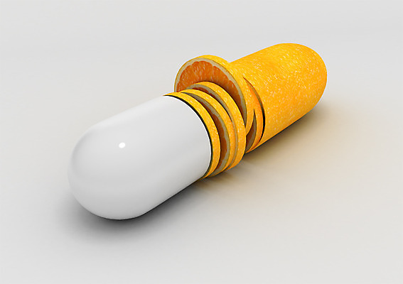 PSD 편집이미지 오렌지 과일 사람없음 컴퓨터그래픽 알약 3D소스 3D 디지털합성 슬라이스 편집3D 그래픽 약 파일형식