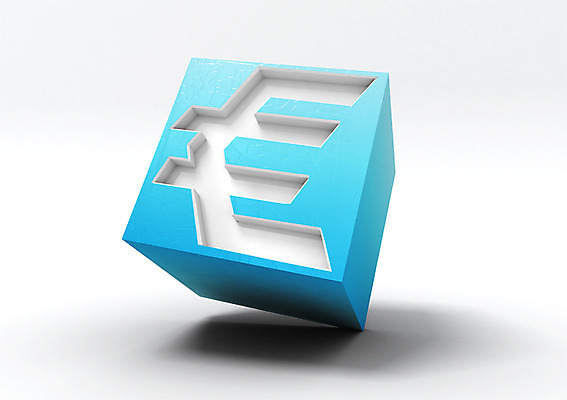 PSD 편집이미지 하늘색 사람없음 컴퓨터그래픽 3D소스 3D 블록 유로 화폐기호 디지털합성 정사각형 편집3D 도형 기호 돈 그래픽 파란색 화폐 파일형식