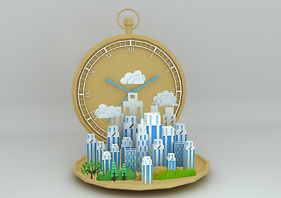 PSD 나무 구름 편집이미지 빌딩 사람없음 컴퓨터그래픽 3D소스 3D 고층빌딩 도시 시곗바늘 디지털합성 회중시계 편집3D 자연요소 식물 시계 건물 그래픽 파일형식