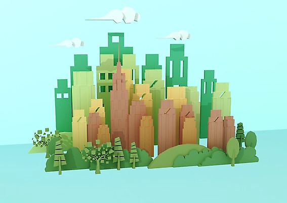 PSD 나무 구름 편집이미지 빌딩 사람없음 컴퓨터그래픽 3D소스 3D 고층빌딩 도시 디지털합성 편집3D 자연요소 식물 건물 그래픽 파일형식