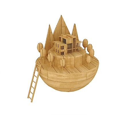 PSD 나무 편집이미지 사다리 산 주택 사람없음 목재 컴퓨터그래픽 3D소스 3D 디지털합성 전원주택 편집3D 식물 재료 건물 그래픽 도구 파일형식