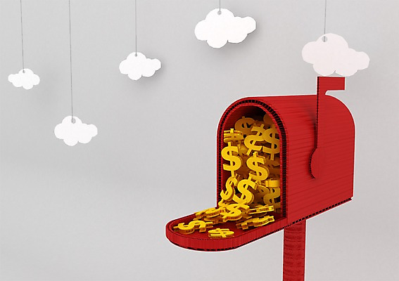 PSD 구름 편집이미지 매달리기 사람없음 컴퓨터그래픽 3D소스 3D 달러 우체통 화폐기호 가득함 디지털합성 편집3D 자연요소 기호 돈 모션 그래픽 화폐 파일형식