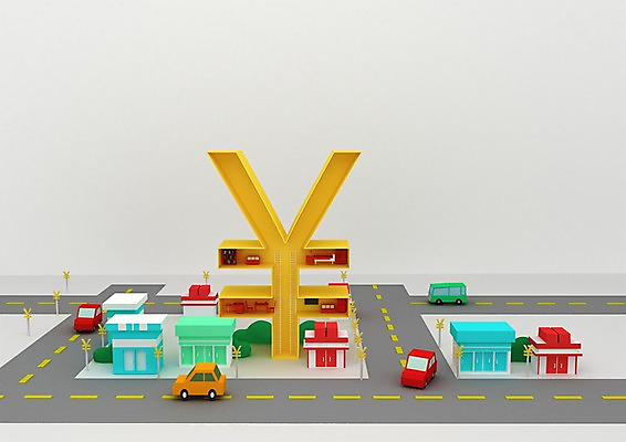 PSD 편집이미지 도로 승용차 사람없음 건물 컴퓨터그래픽 3D소스 3D 상점 도시 화폐기호 엔 디지털합성 편집3D 건축물 기호 길 돈 교통시설 자동차 그래픽 화폐 파일형식