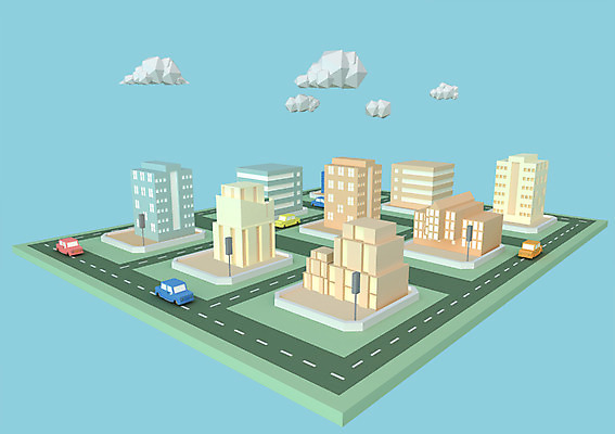PSD 구름 편집이미지 도로 승용차 사람없음 건물 컴퓨터그래픽 3D소스 3D 도시 디지털합성 여러대 편집3D 자연요소 건축물 길 다수 교통시설 자동차 그래픽 파일형식