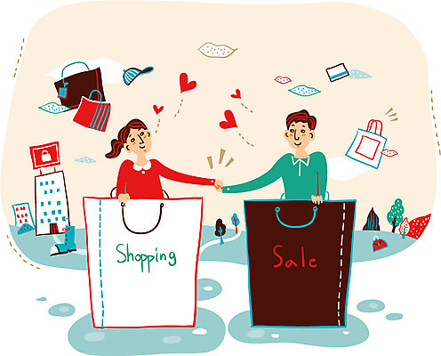 나무 모자 커플 여자 남자 행복 일러스트 함께함 사랑 성인 두명 쇼핑 쇼핑백 세일 상점 손잡기 쇼핑몰 국내일러스트 AI파일 식물 잡화 감정 컨셉 가방 관계 모션 사람 파일형식 벡터