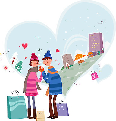 나무 커플 여자 남자 행복 장갑 일러스트 함께함 사랑 빌딩 성인 두명 선물상자 쇼핑 쇼핑백 국내일러스트 AI파일 식물 잡화 감정 컨셉 가방 관계 선물 사람 건물 상자 파일형식 벡터