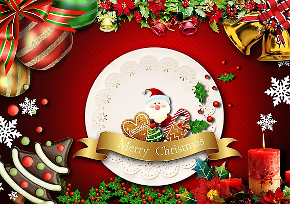 PSD 편집이미지 영어 남자 리본 크리스마스 초 눈꽃 한명 성인 크리스마스트리 산타클로스 화환 장식볼 종 이미지편집 문자 1 기념일 꽃 눈_날씨 사람 장식 파일형식