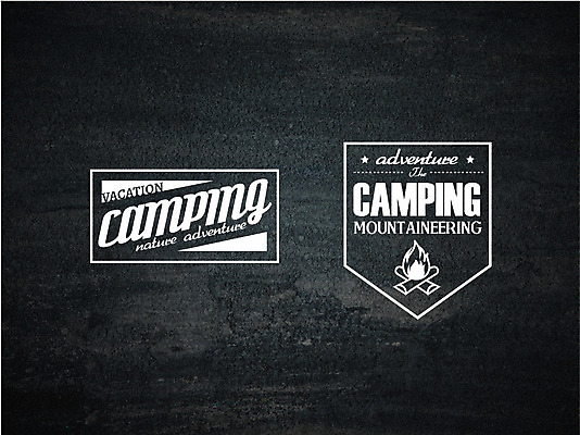 일러스트 아웃도어 사람없음 라벨 캠핑 도전 모닥불 국내일러스트 AI파일 불 레저 프레임 파일형식 벡터